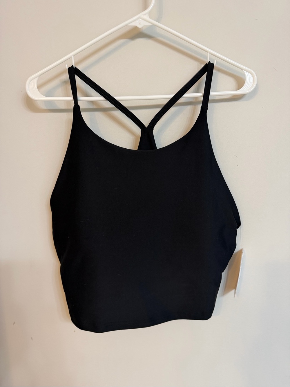 Old Navy Black Crisscross Back Crop Camisole